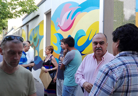 Inauguración del mural